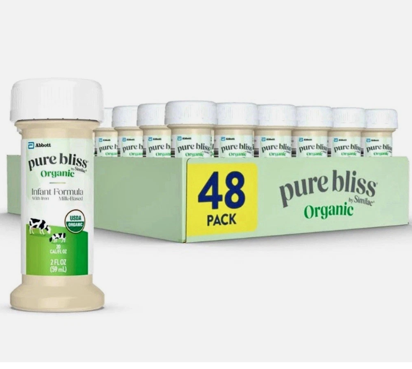 Pack of 48 Similac Pure Bliss Organic for Infants 2 fl oz
