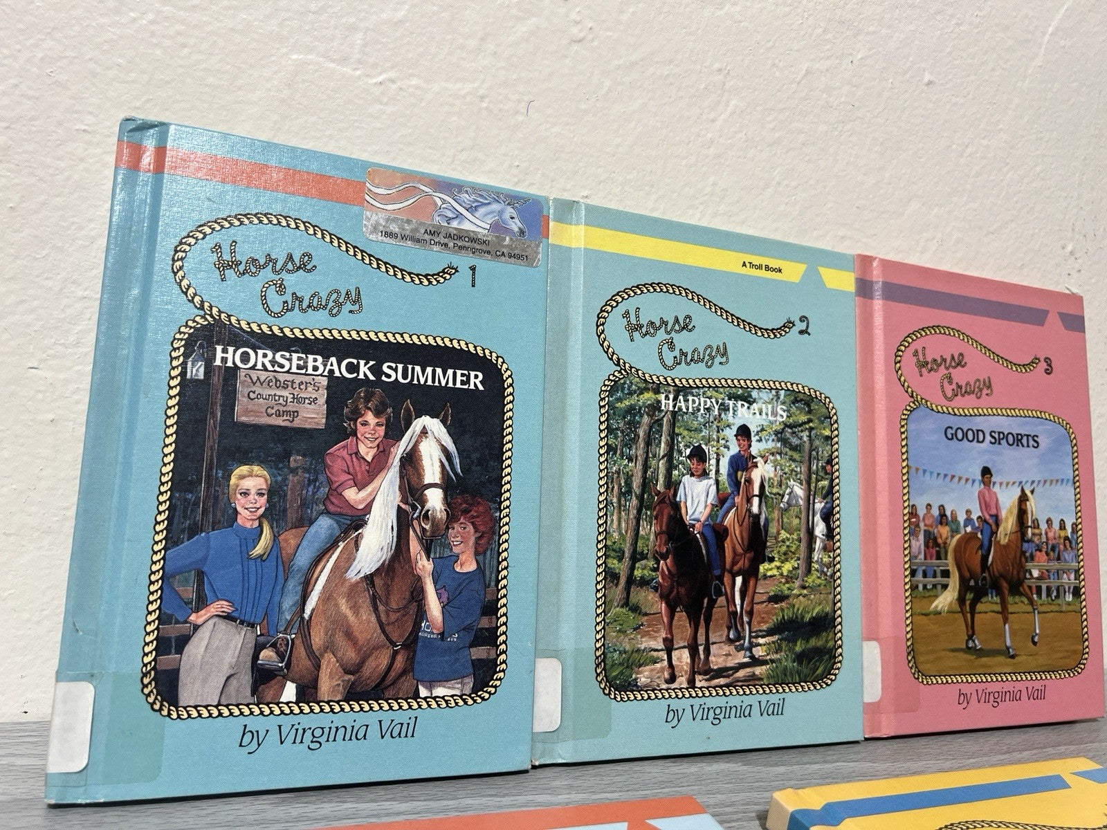 HORSE CRAZY SERIES Vintage (LOT OF 5) By Virginia Vail & Daniel Bode
