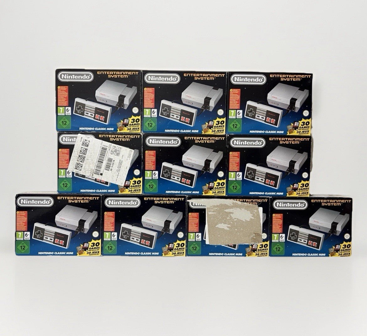 NES Nintendo Entertainment System Classic Mini Game Console EU Edition LOT OF 10