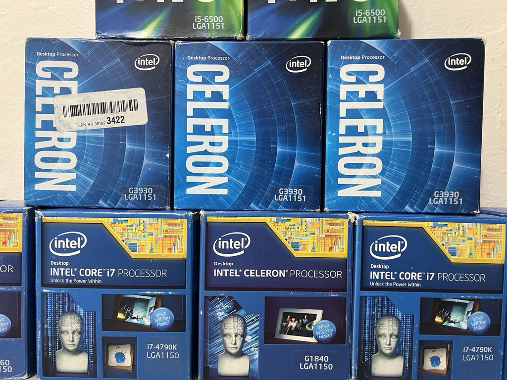 LOT OF 11 Intel Core CPUs - i5 6500, Celeron G3930, i5-4460, i7-4790k, G1840