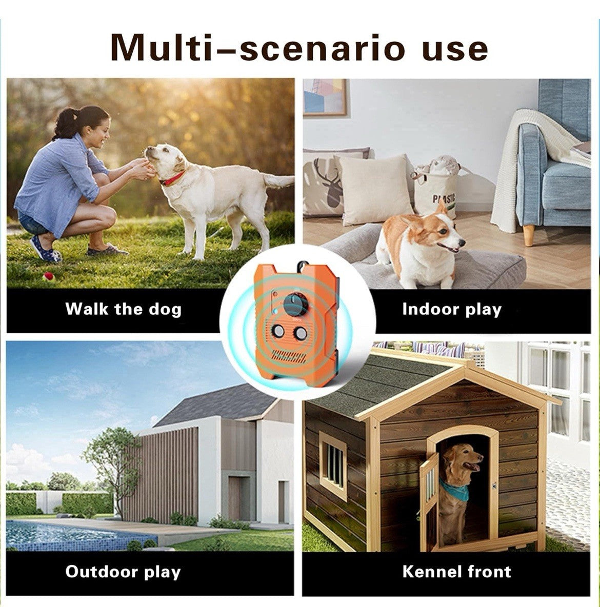 Ultrasonic Bark Control for Dogs, Anti-Barking Dog Barking Stopper with 3 Modes
