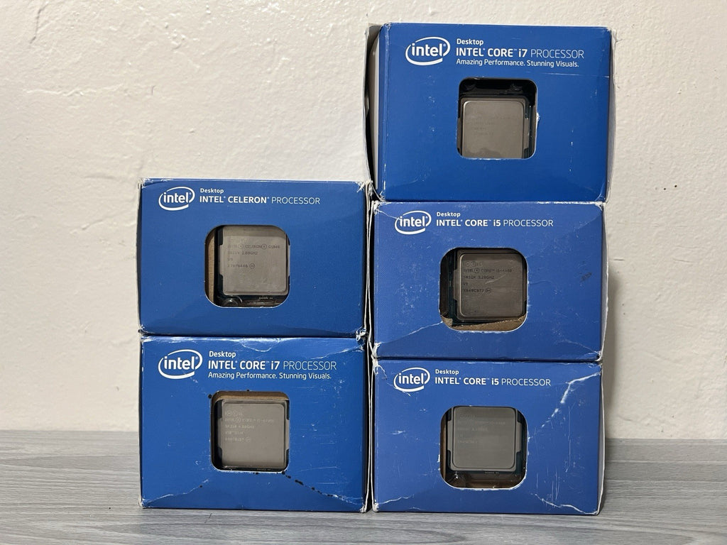 LOT OF 11 Intel Core CPUs - i5 6500, Celeron G3930, i5-4460, i7-4790k, G1840