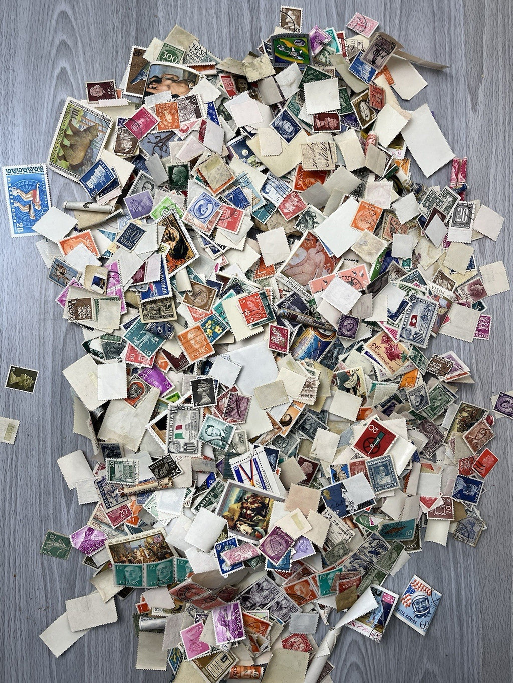 Lot of 2,000+ Postage Vintage Stamps - Rare Collectible Stamps Unknown Value
