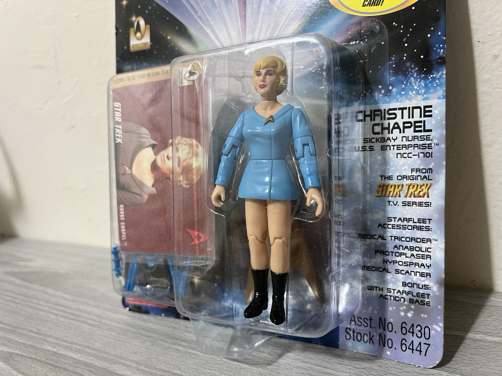 Playmates 1996 Star Trek CHRISTINE CHAPEL NURSE Action Figure #6447 T