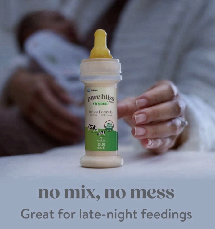 Pack of 48 Similac Pure Bliss Organic for Infants 2 fl oz