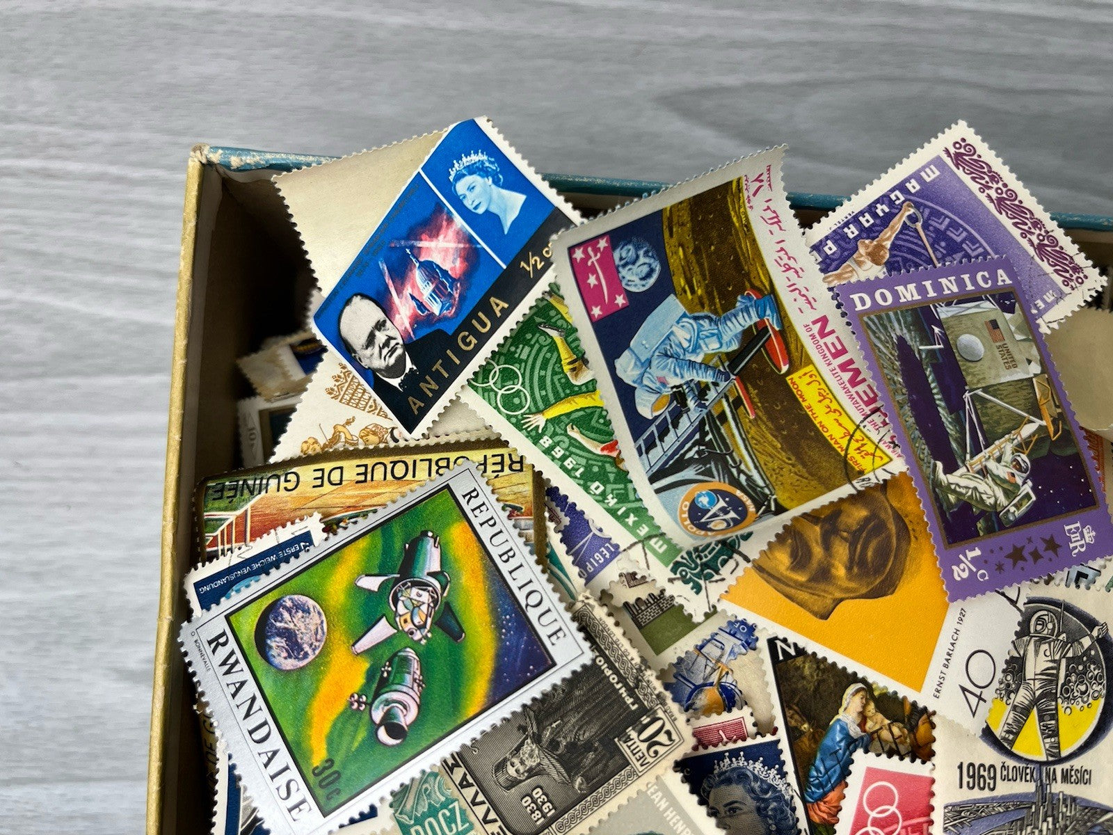 Lot of 2,000+ Postage Vintage Stamps - Rare Collectible Stamps Unknown Value