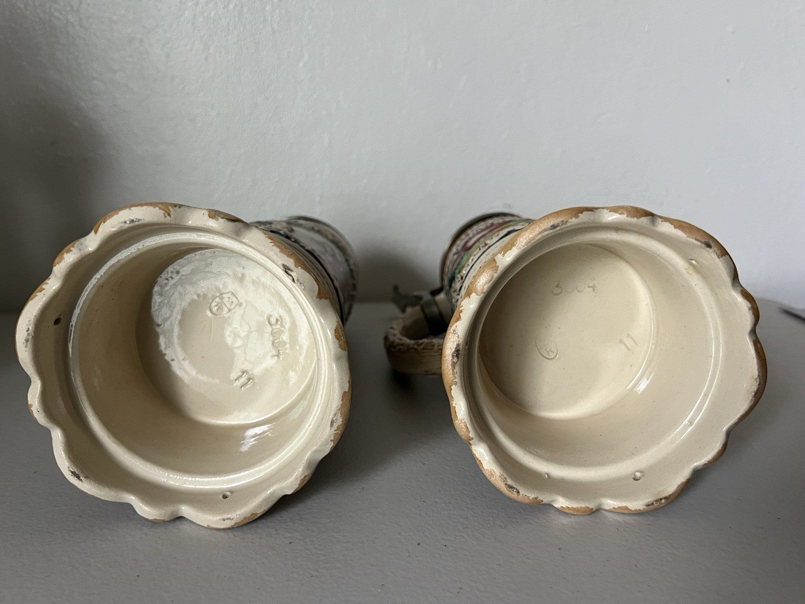 Becks Large Stein with Pewter Lid – M/R 300-Porcelain Ceramic Breweriana