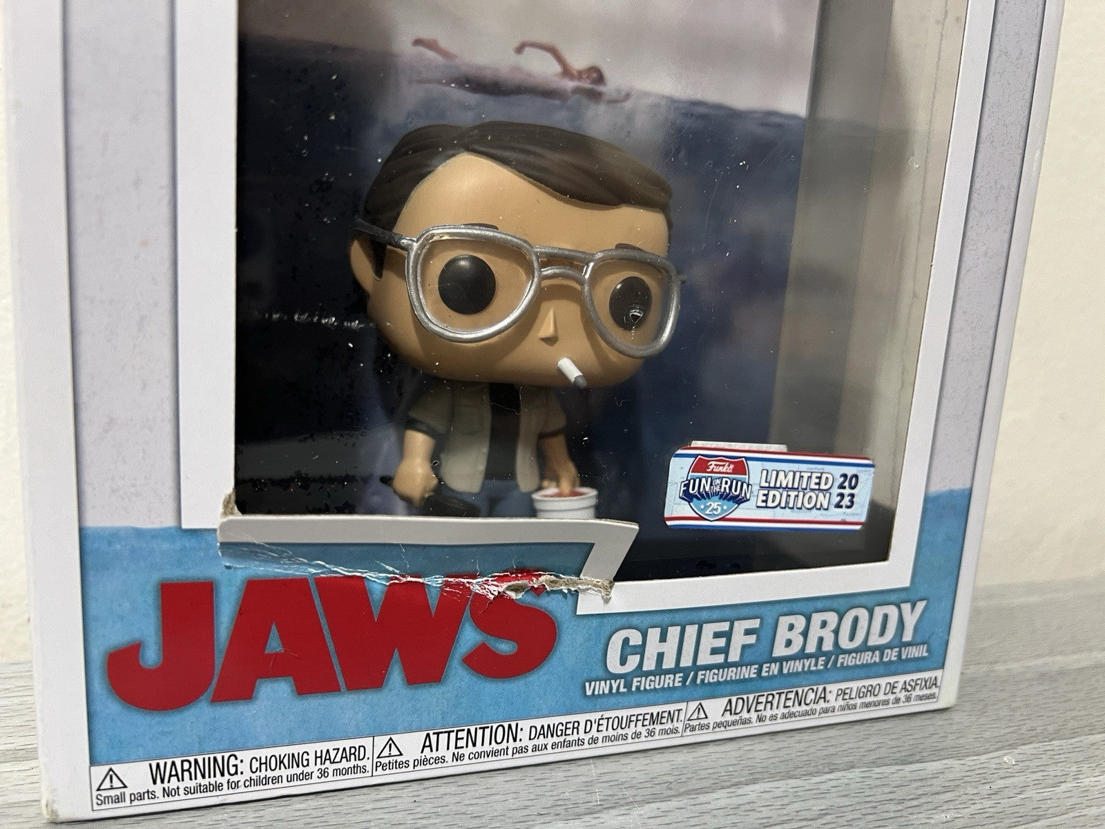 Chief Brody Jaws Funko Pop! #18 Figure & Cover Art Limited Edition