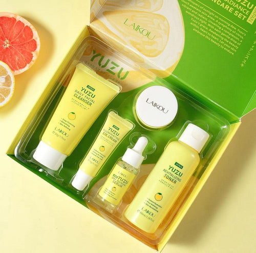 Anti-Aging Korean Skincare Set, Grapefruit 5-In-1 Skincare Gift Set