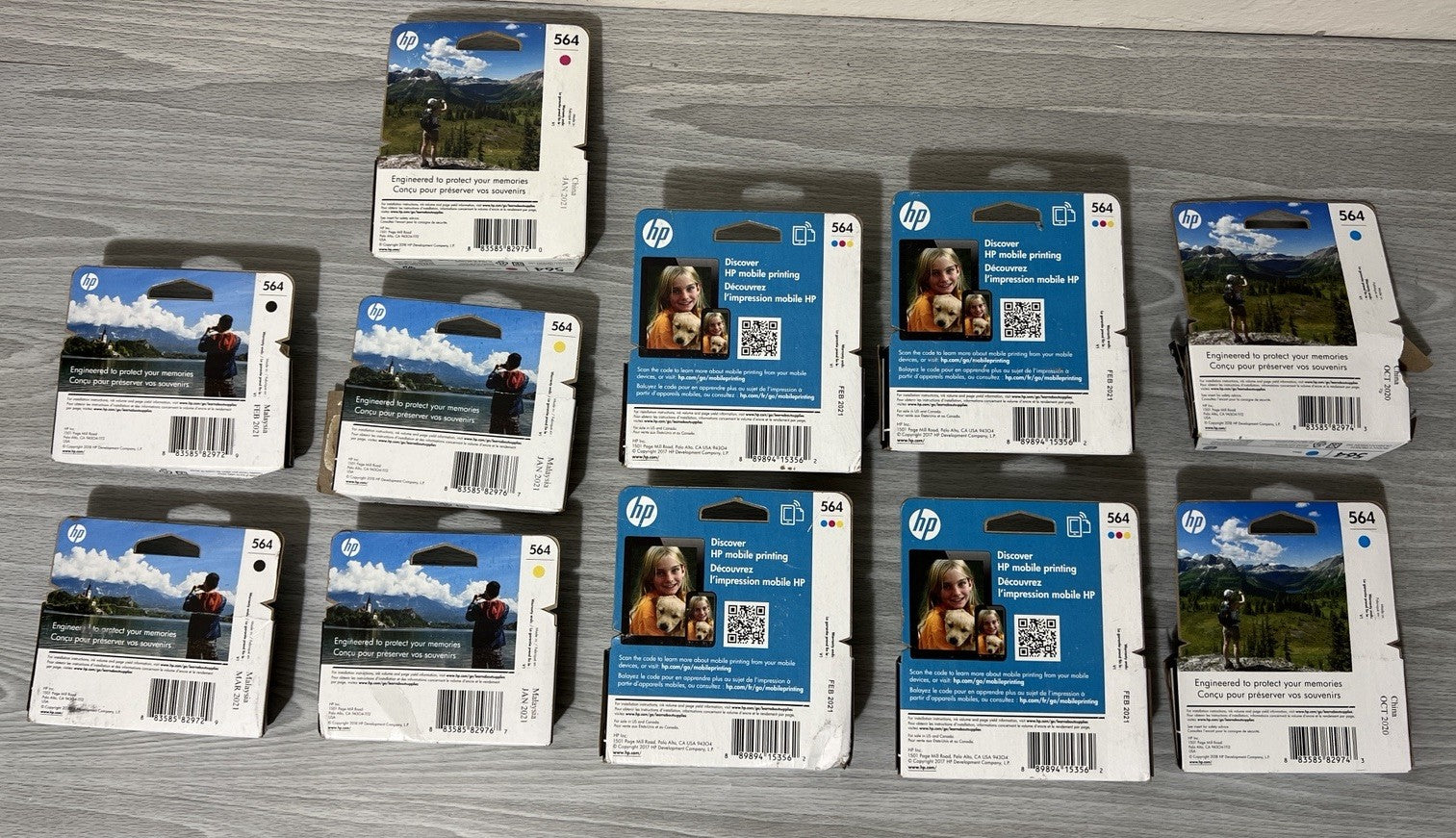 HP 564 Ink LOT OF 11 Printer Cartridge Genuine OEM EXPIRED