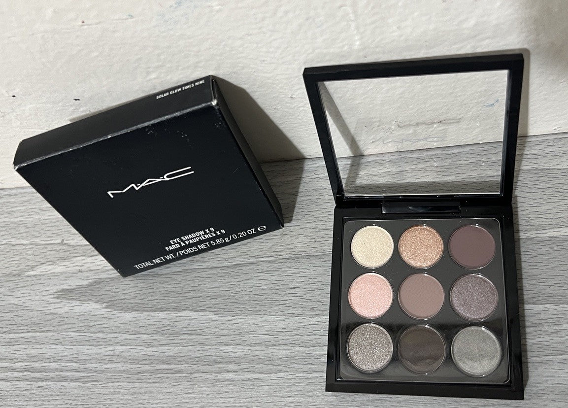 MAC Eye Shadow X 9 Solar Glow Times Nine 0.20oz Brand New in Box-Discontinued