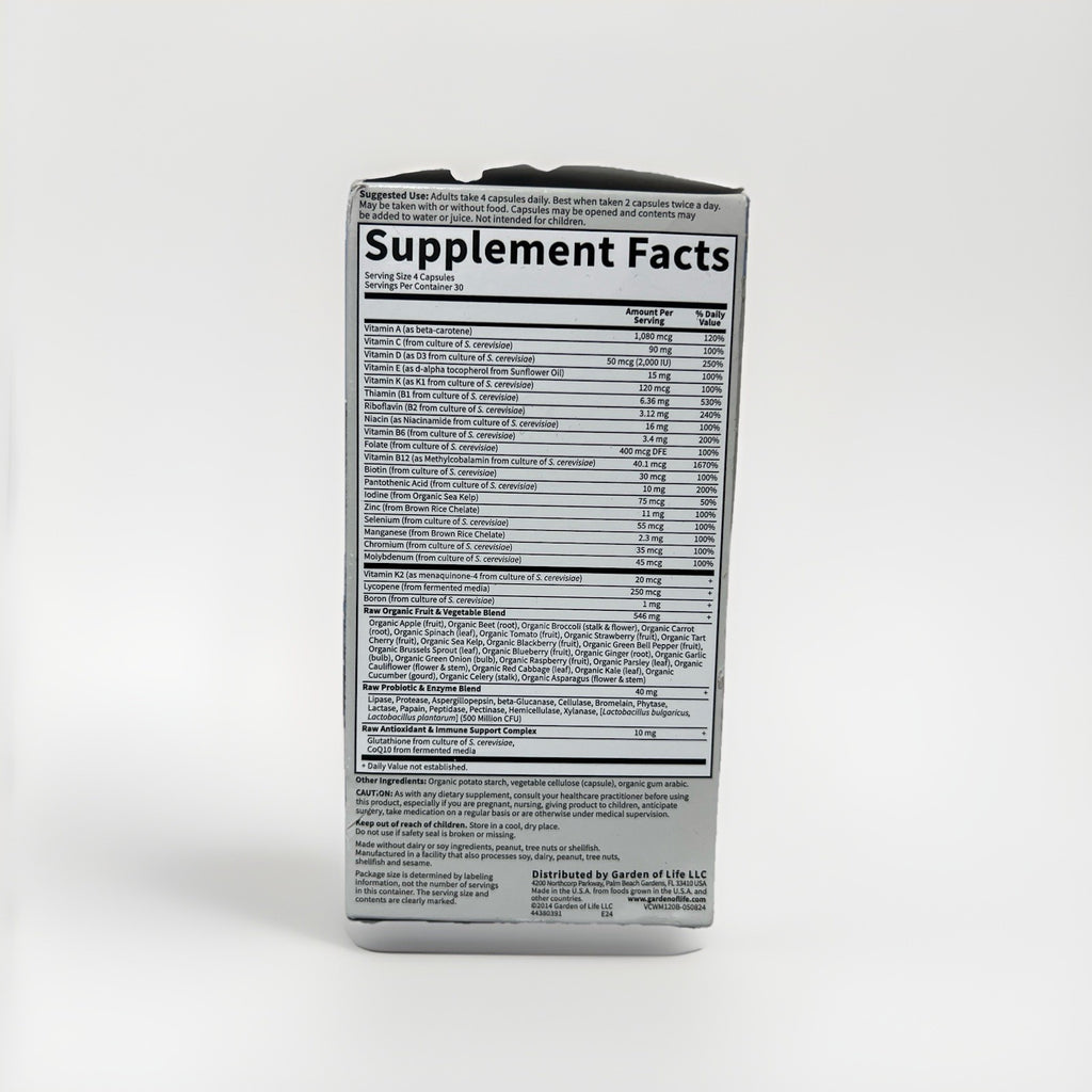 Garden of Life Multivitamin Men Code 50 & Wiser Vegetarian 120 Caps