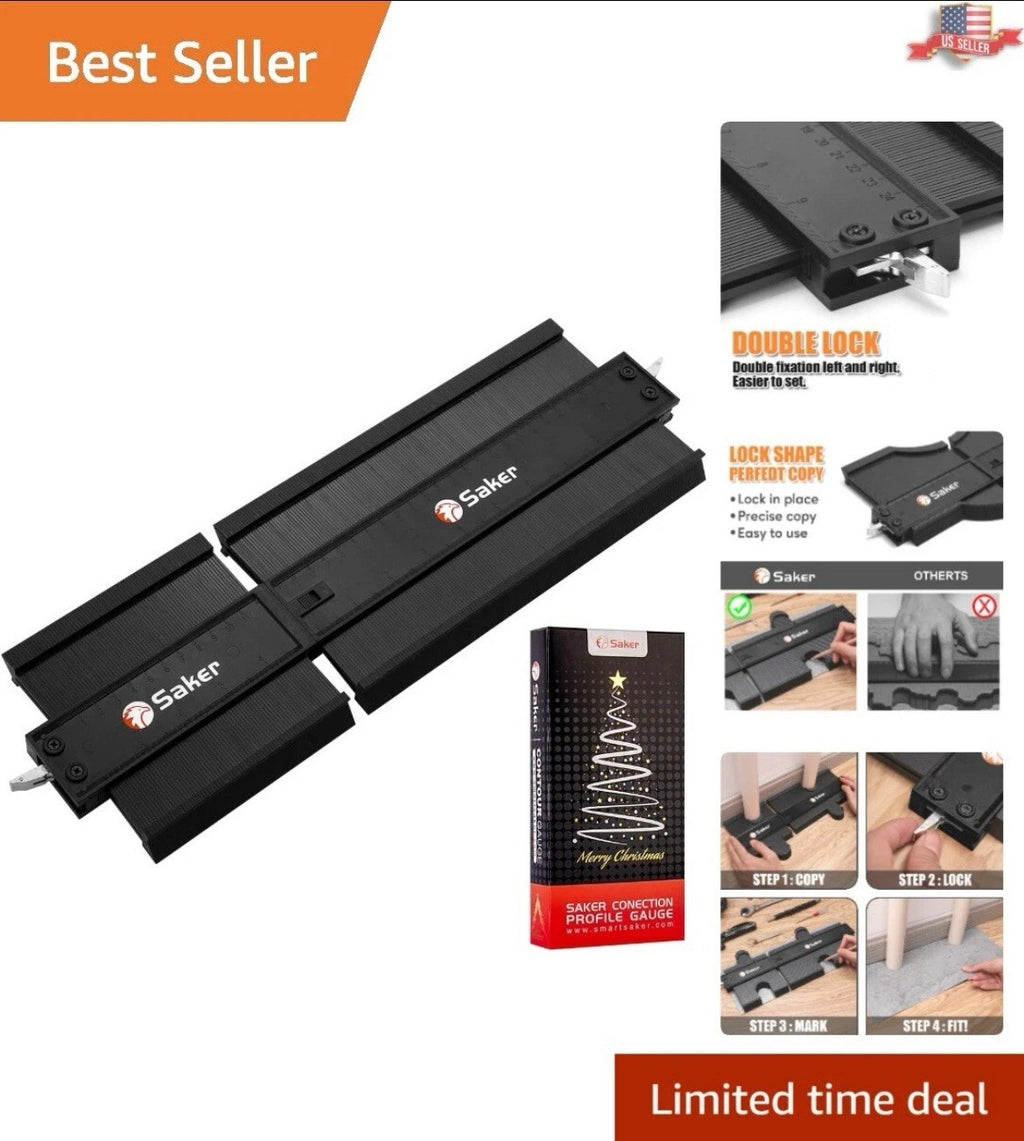 Saker Adjustable Measure Connection Profile Gauge 5+10 Inch - Precision Tool