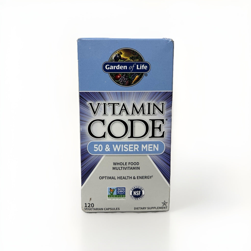 Garden of Life Multivitamin Men Code 50 & Wiser Vegetarian 120 Caps