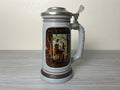German Lidded Beer Stein 1985 Vintage Collectible - The Building Of America