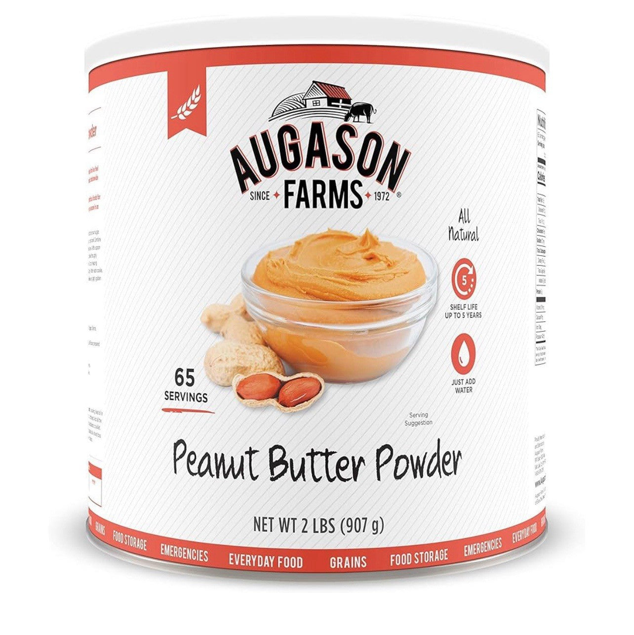 Augason Farms Peanut Butter Powder 2 Lbs
