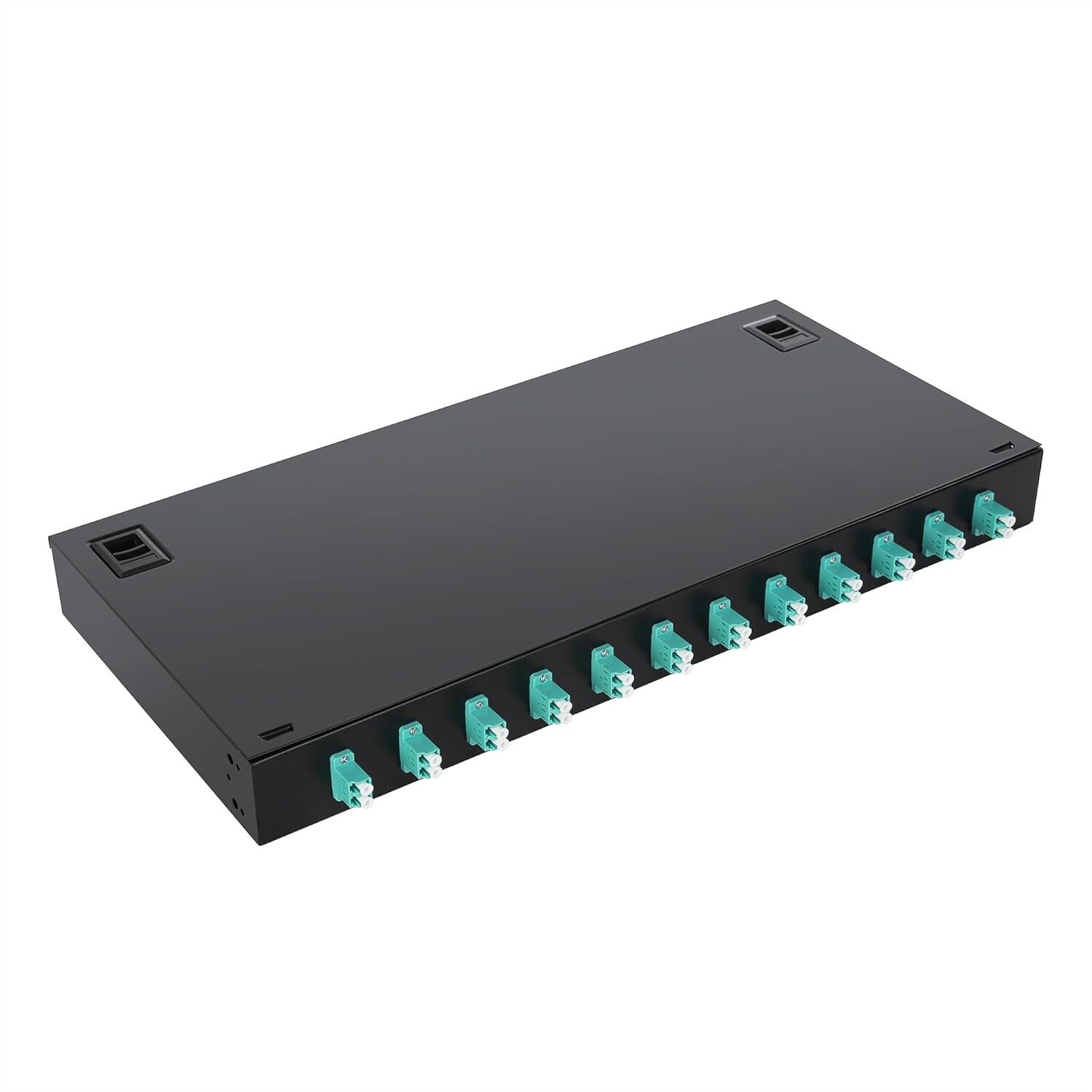 Fiber Enclosure Kit LC-UPC 12 Duplex 24 Port Fiber Enclosure Rack Mount Box