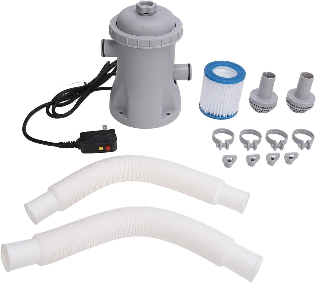 Eljoio Pool Filter Pump Above Ground Strainer 530 Gallons Low Noise