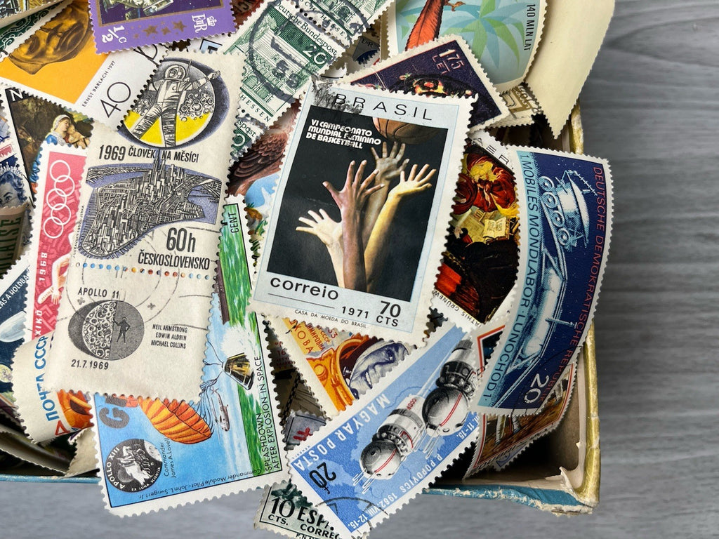 Lot of 2,000+ Postage Vintage Stamps - Rare Collectible Stamps Unknown Value