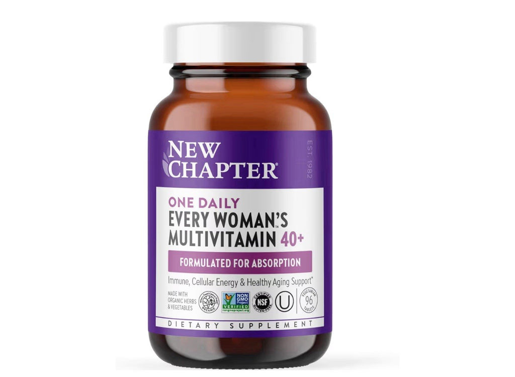 LOT OF 3- New Chapter One Daily Every Woman’s Multivitamin 40+ 96 Tablets