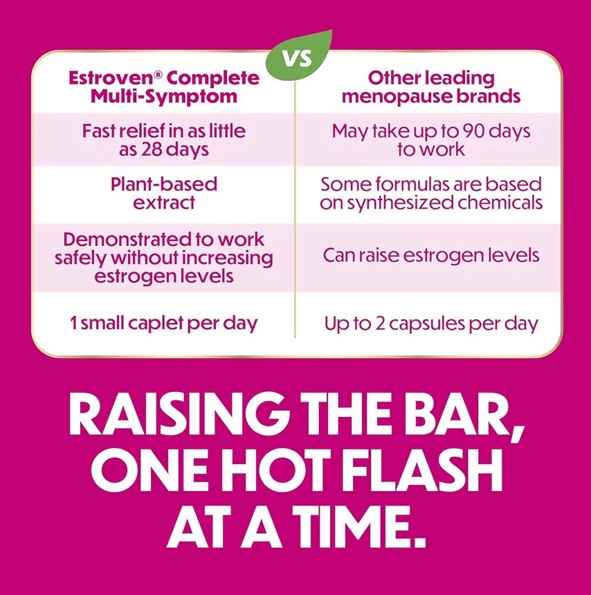 Estroven Complete Multi-Symptom Menopause Relief 28 Caplets