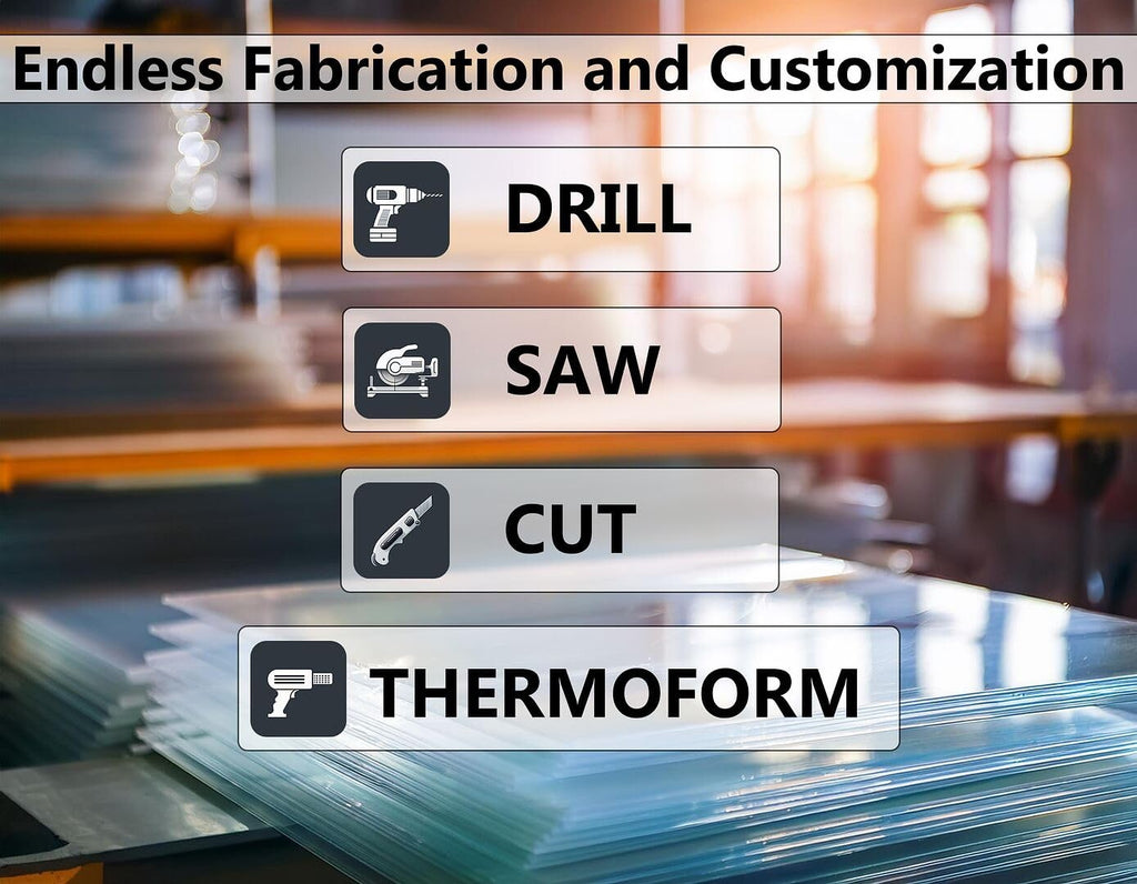 Spectra Glass Clear Polycarbonate Window Glass Replacement 24”x48”