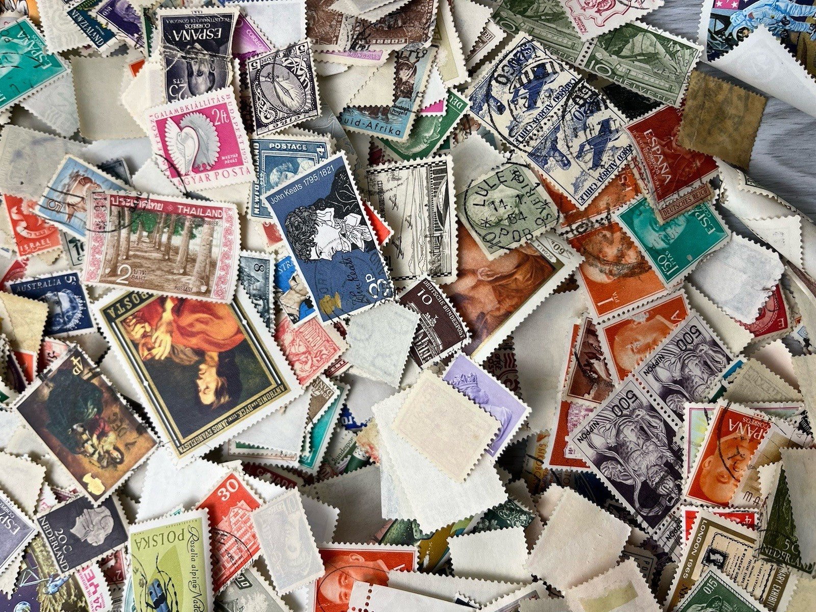 Lot of 2,000+ Postage Vintage Stamps - Rare Collectible Stamps Unknown Value