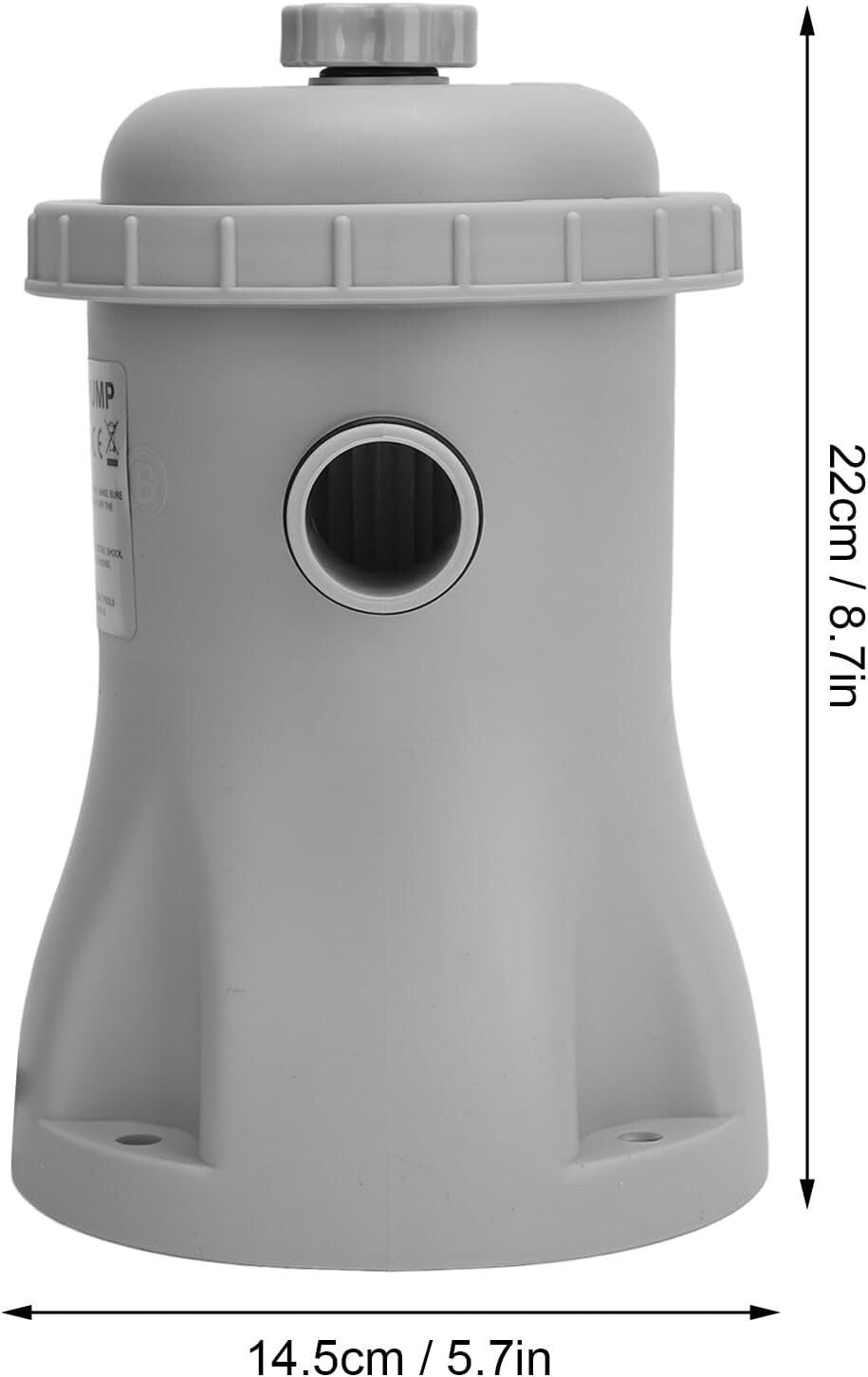 Eljoio Pool Filter Pump Above Ground Strainer 530 Gallons Low Noise