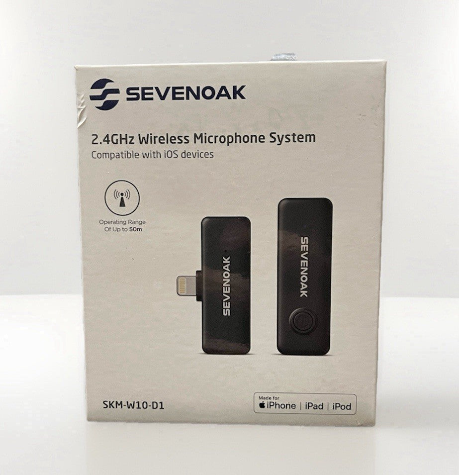 Sevenoak Wireless Lavalier Microphone For iPhone iPad 2.4Ghz Professional Mic