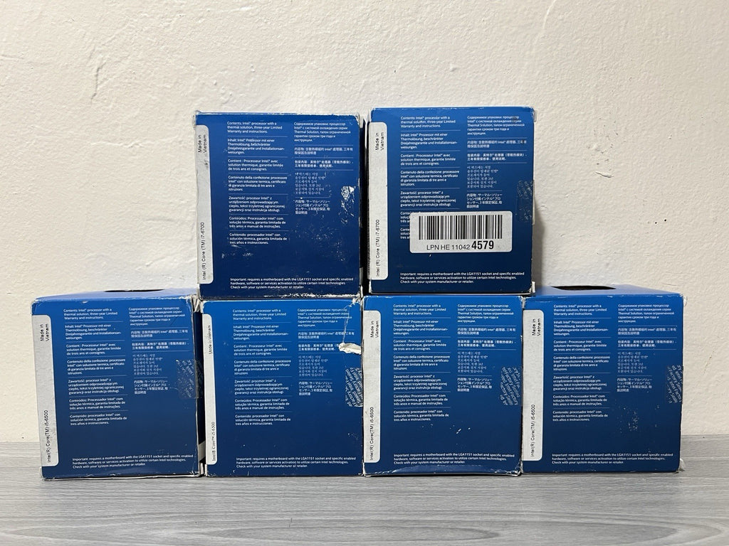 Lot Of 6 Intel Core CPUs i7 6700, i5 6600 LGA 1151