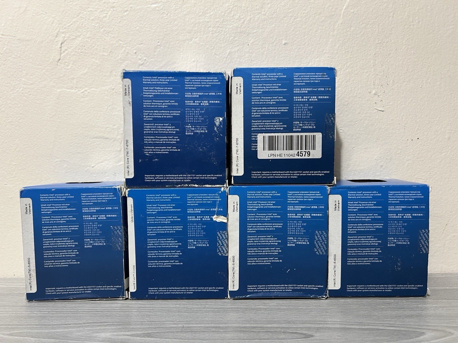 Lot Of 6 Intel Core CPUs i7 6700, i5 6600 LGA 1151