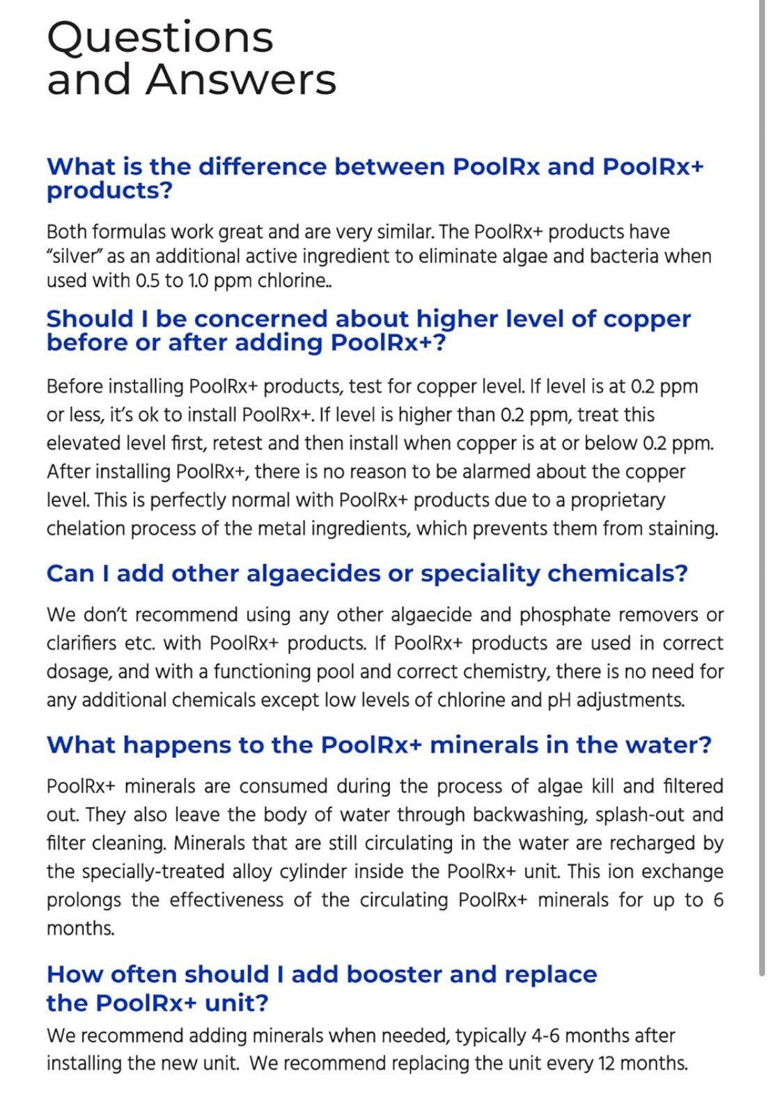 Pool-R-X+ Black White - Treats 20k-30k Gallons Pool Care - NEW Sealed