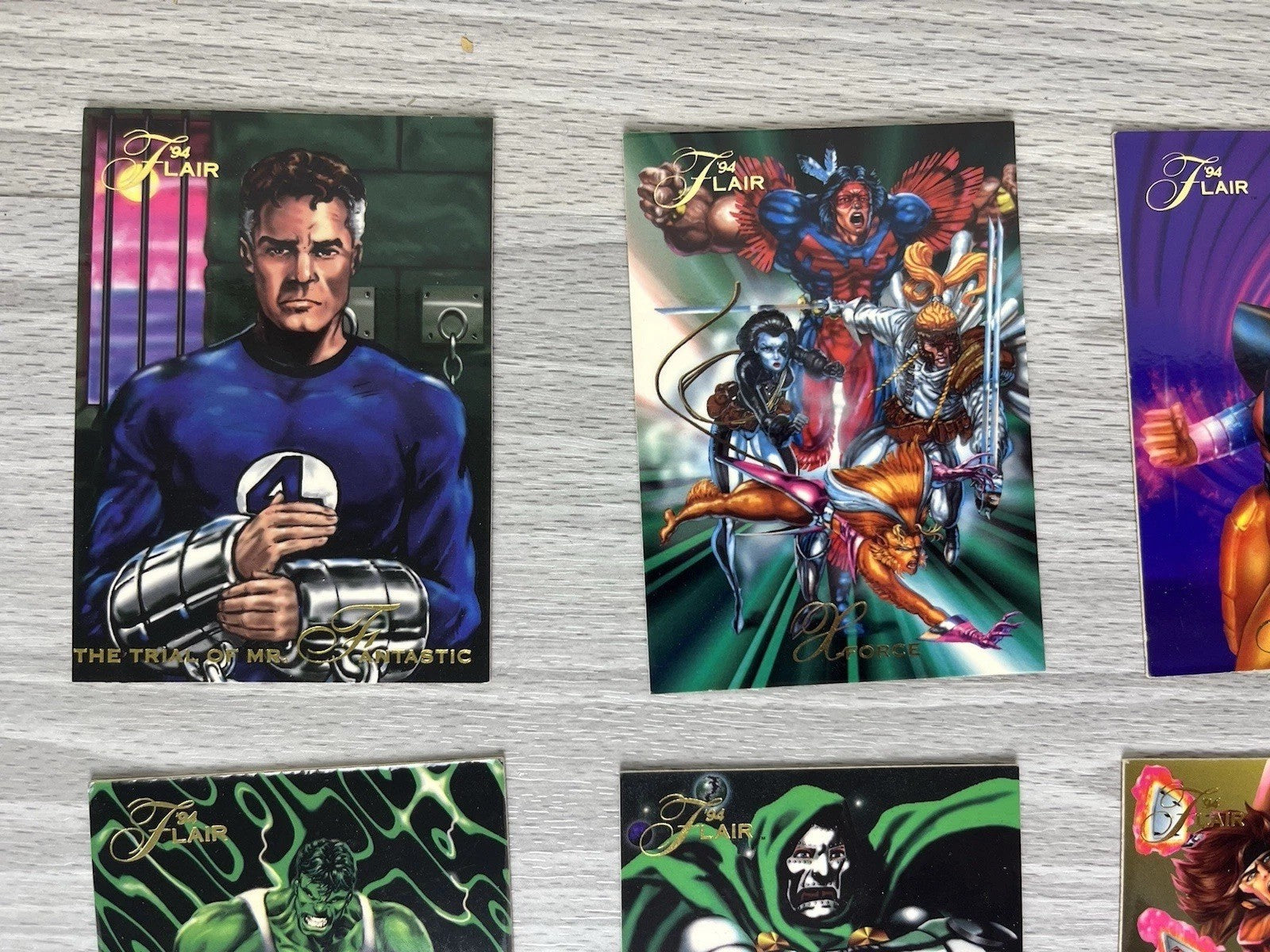 1994 Flair Marvel Cards Rare Collectible Lot - 29 Cards