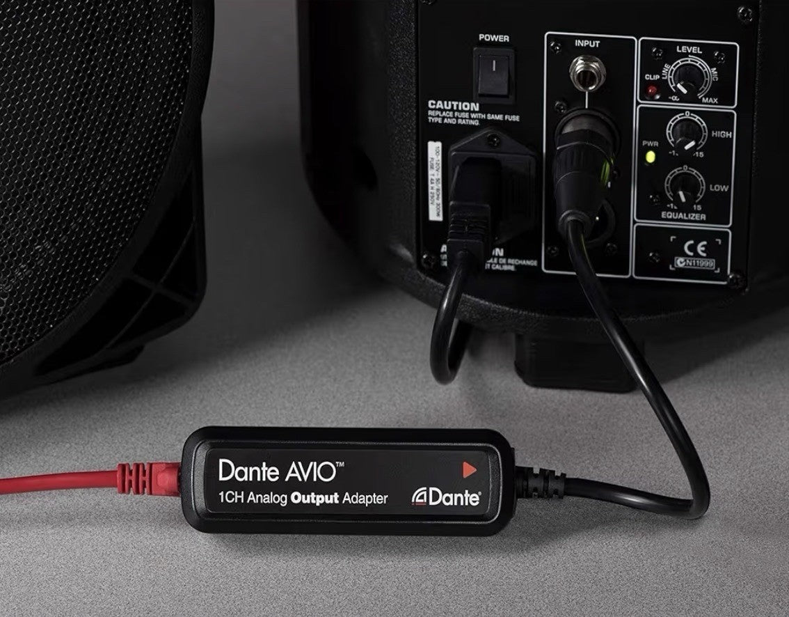 Dante AVIO 1CH 1-Channel Analog Output Adapter ADP-DAO-AU-0X1