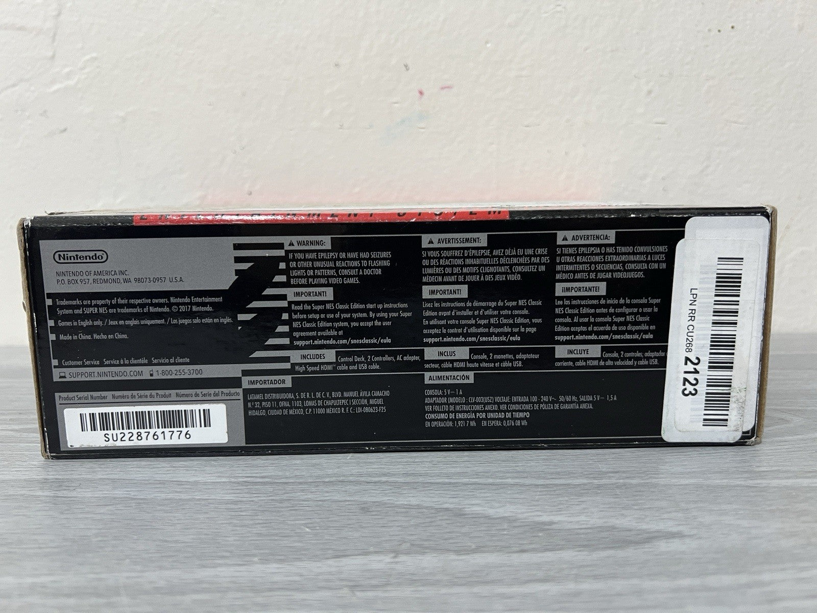 AUTHENTIC Super Classic Mini Entertainment System SNES Included 21 Games