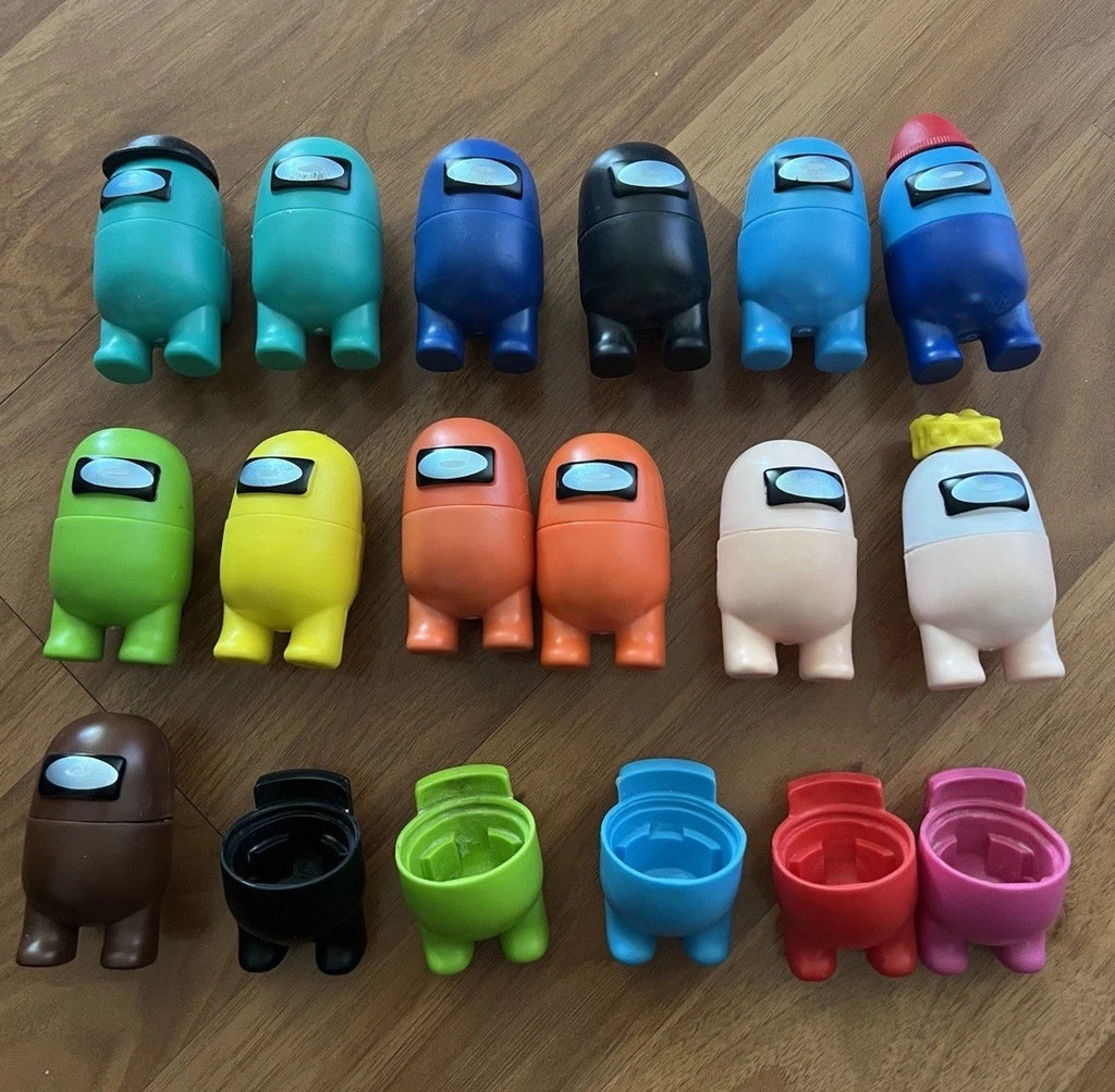 Among Us Buildable Action Figures Lot Of 18 Interchangeable