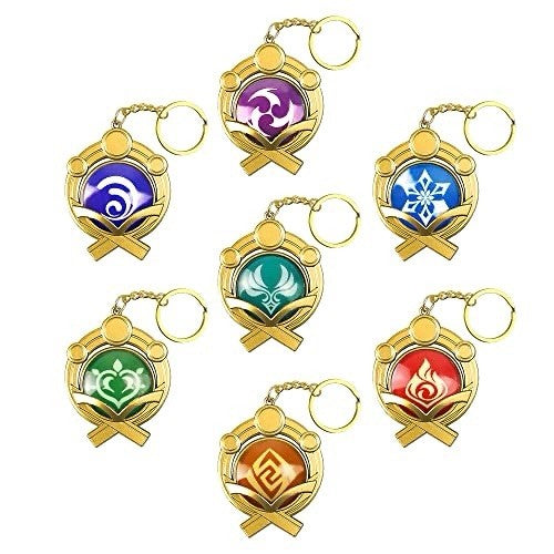 Genshin Impact Metal Vision Keychain - Inazuma