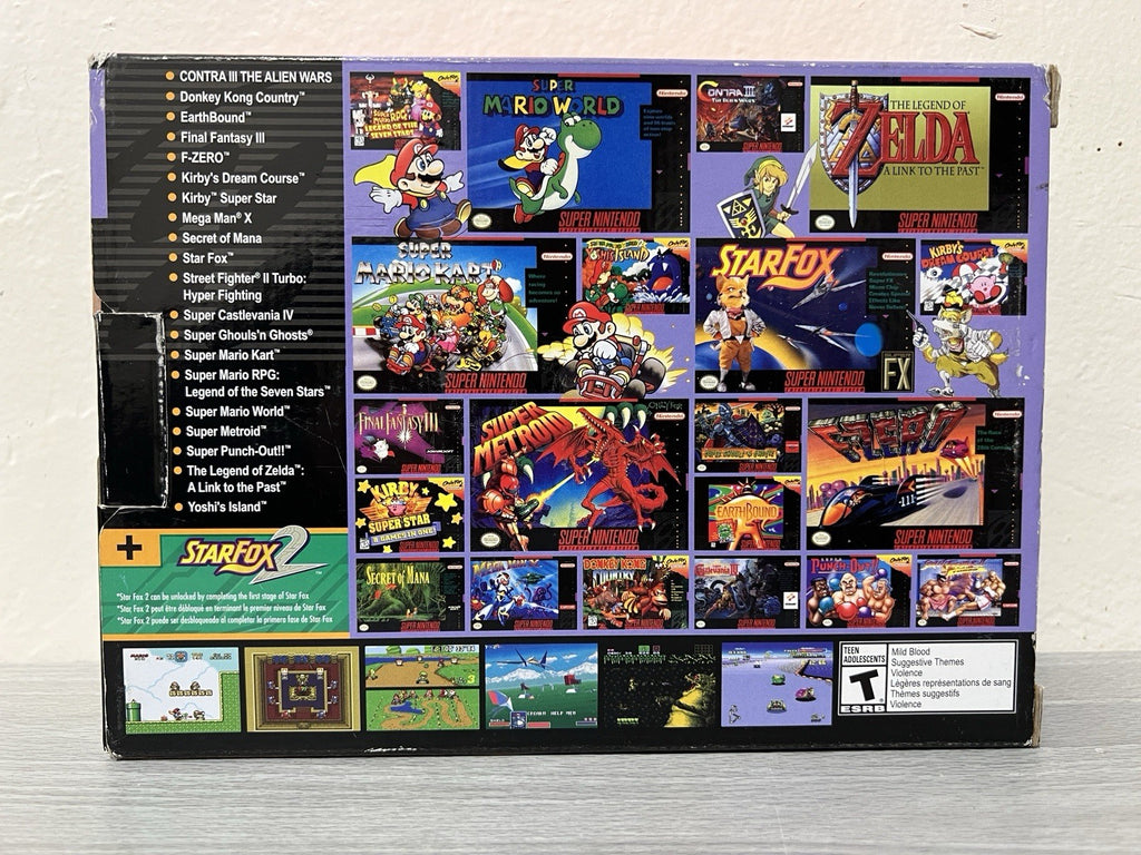 AUTHENTIC Super Classic Mini Entertainment System SNES Included 21 Games