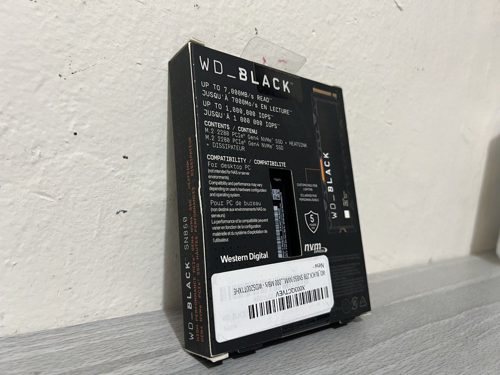 NEW Western Digital WD BLACK 2TB SN850 with HEATSINK M.2 NVMe (Sealed)