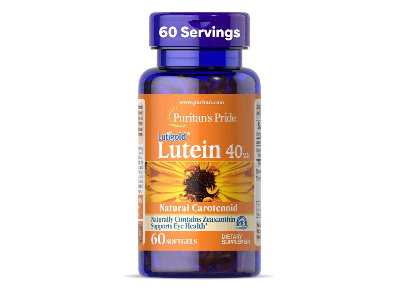 Lutein 40 mg with Zeaxanthin  60 Softgels  (LOT OF 4) Supports Eye Health