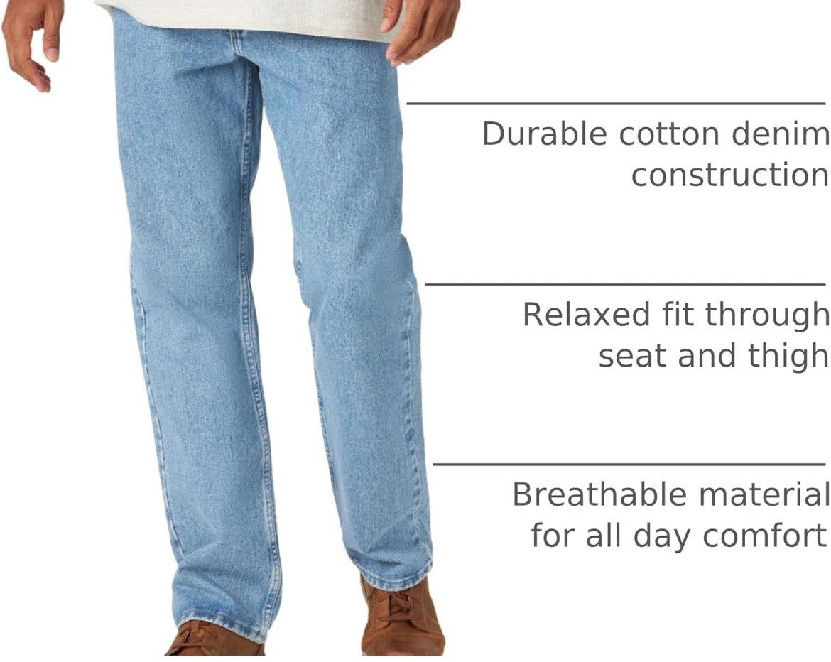 Wrangler Authentics Men's Classic 5-Pocket Relaxed Fit Jeans - Size 30x32