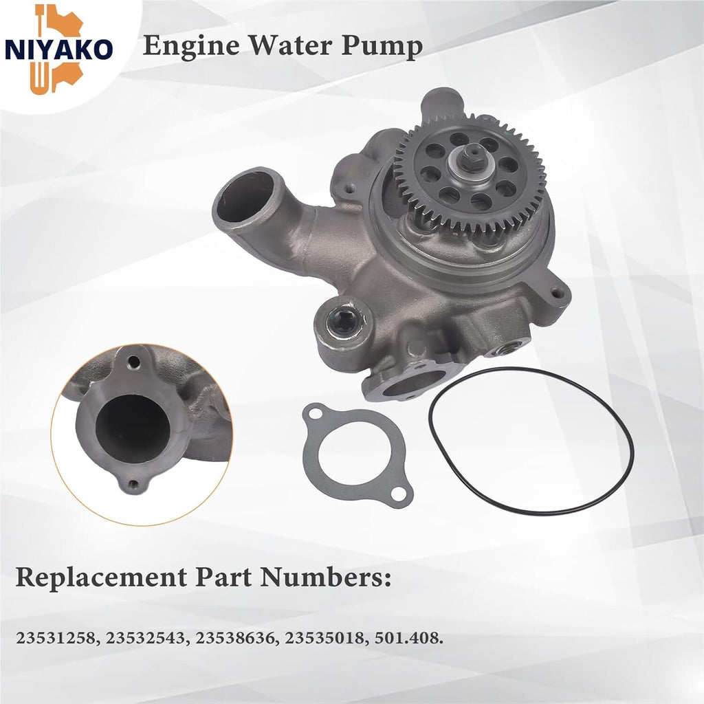 Car Engine Water Pump Replacement 49 Teeth DIA 124mm
