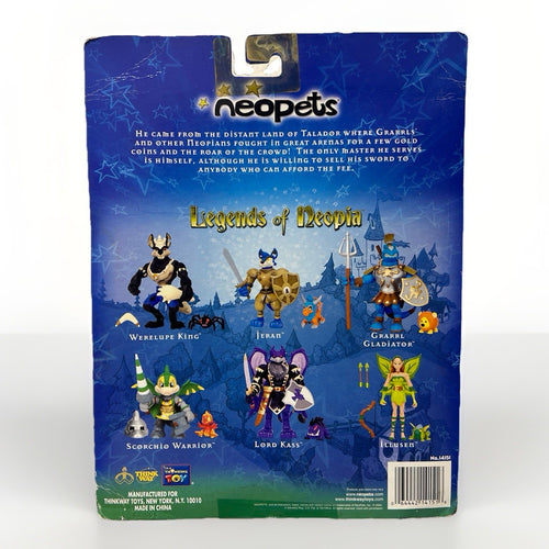 2004 Think Way Neopets Legends of Neopia Grarrl Gladiator - New Sealed!