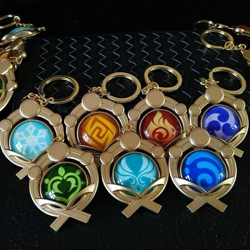 Genshin Impact Metal Vision Keychain - Inazuma