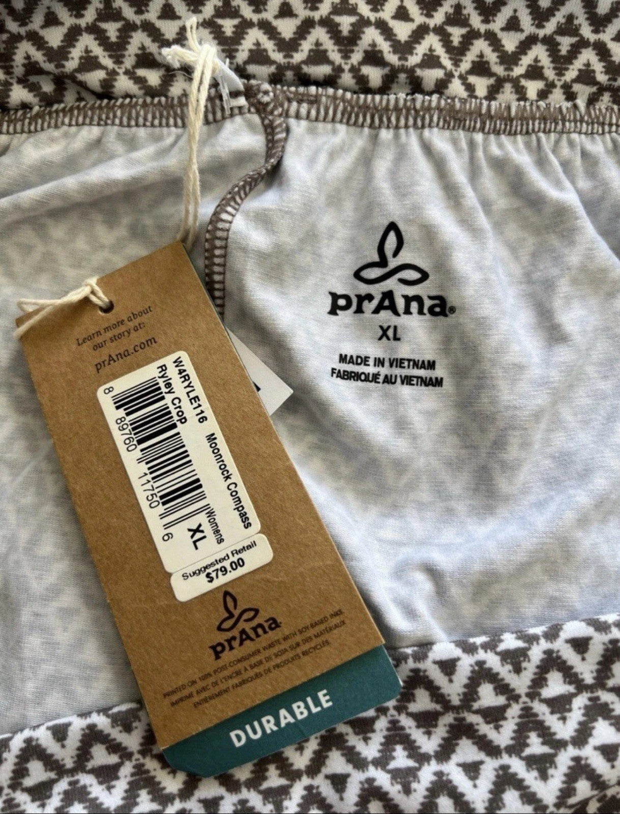 PrAna Rylay Crop Yoga Bottoms women-Xlarge