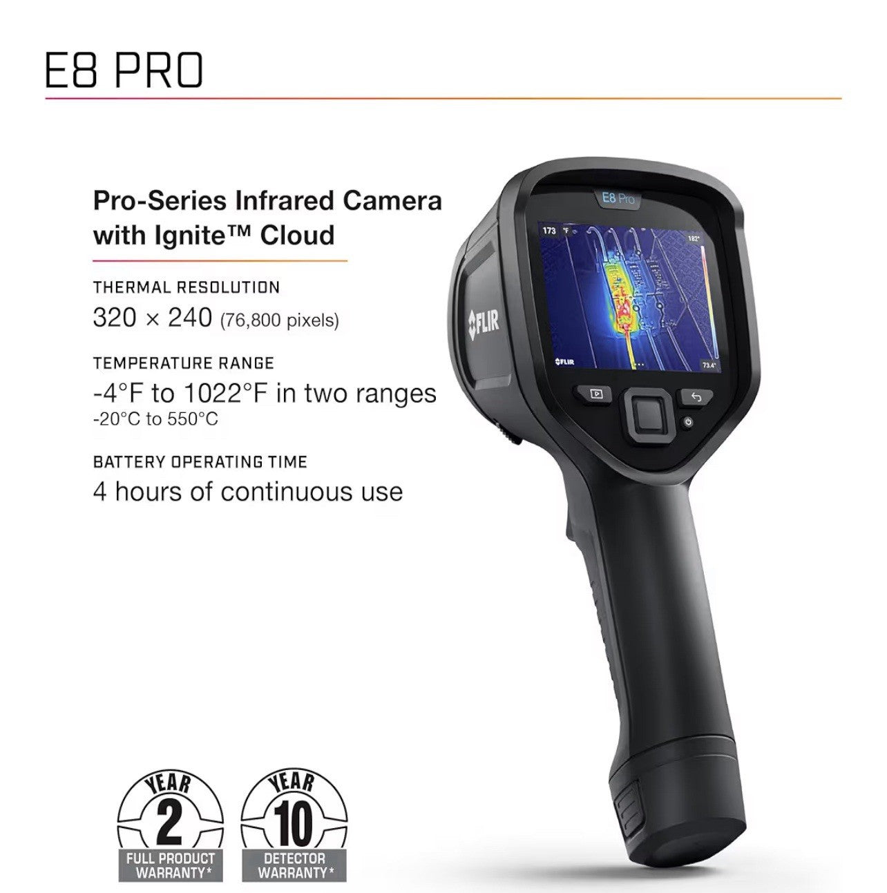 NEW FLIR E6 PRO Thermal Imaging Infrared Camera FLIR EX-Series (Sealed)