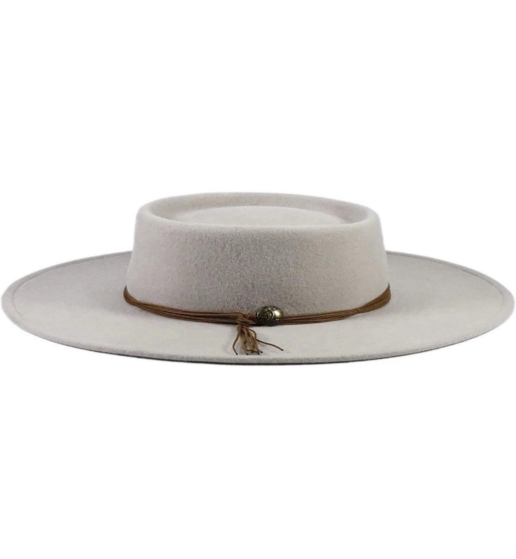 Silver Canyon Women’s Gambler Telescope Wool Felt Wide Brim Western Hat MEDIUM