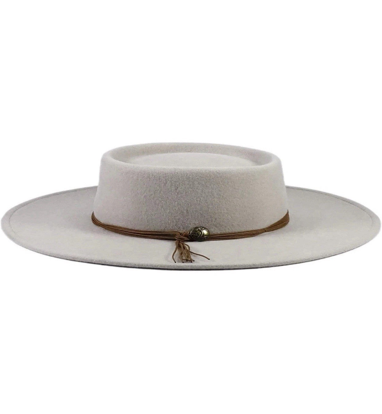 Silver Canyon Women’s Gambler Telescope Wool Felt Wide Brim Western Hat MEDIUM