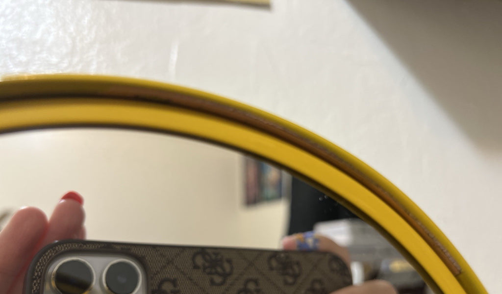 Allied Brass 8 Inch Vanity Top Make-Up Mirror with Grooved Accents SPANISH GOLD