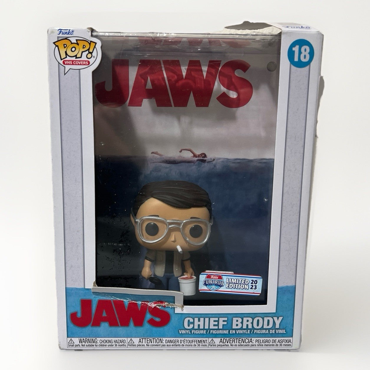 Chief Brody Jaws Funko Pop! #18 Figure & Cover Art Limited Edition